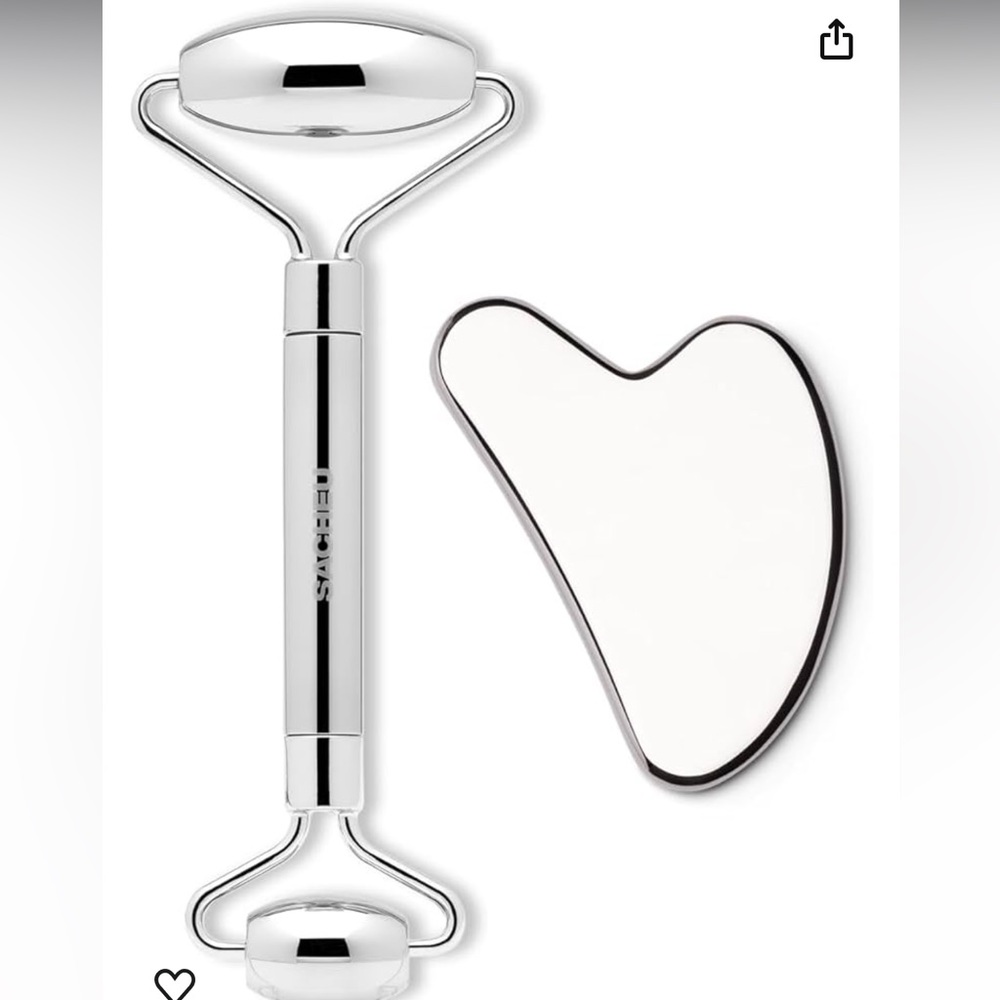 Sacheu Stainless Steel Face Roller and Gua Sha